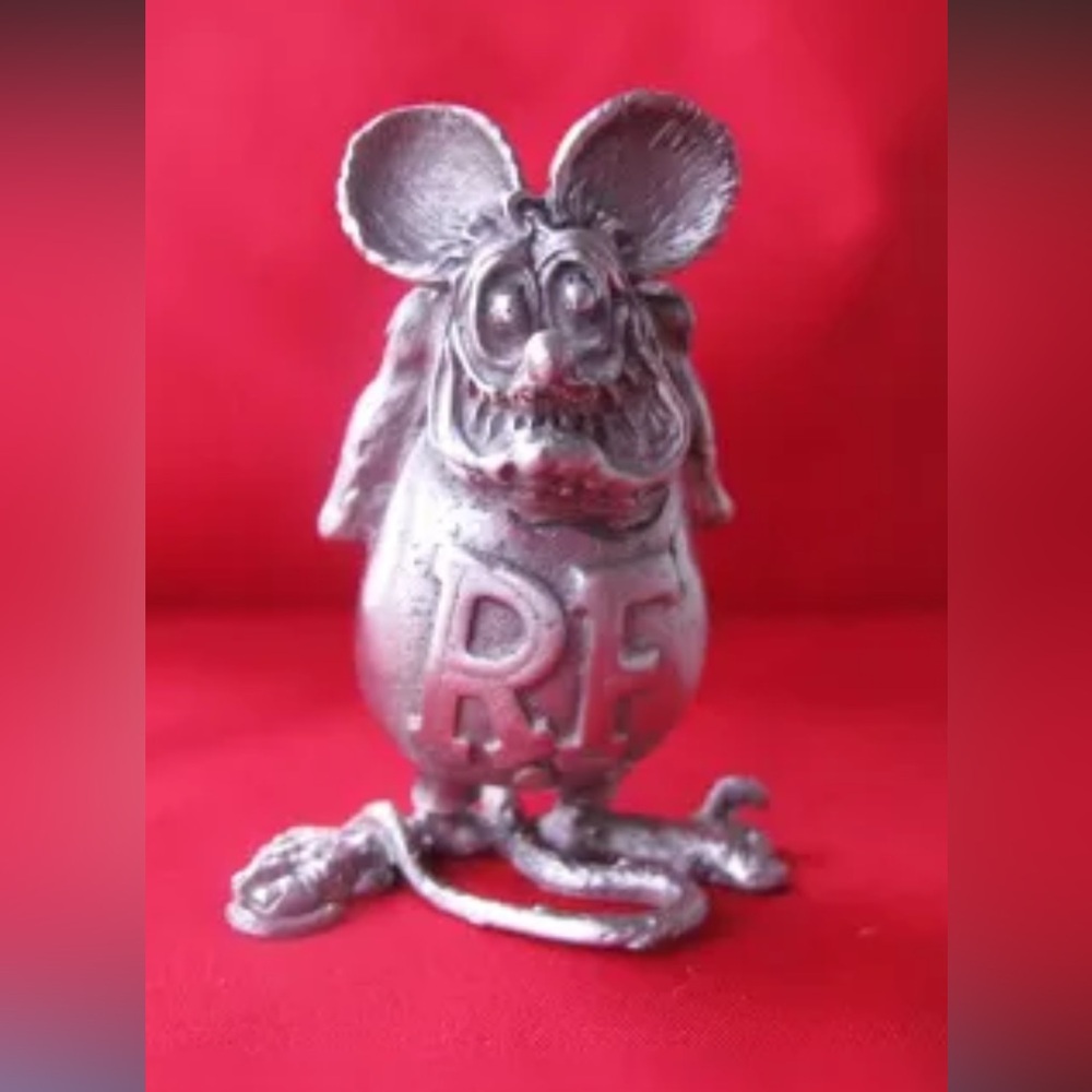 RARE Rat Fink sculpture pewter.  Signed and numbered.  Made in USA.